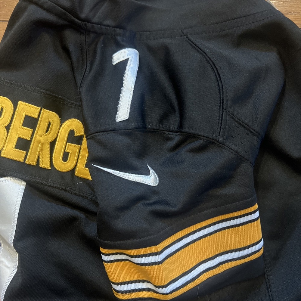 Nike Ben Roethlisberger #7 Pittsburgh Steelers Youth Large NFL Football Jersey - Picture 13 of 13